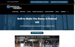 FX Physical Therapy - Federal Hill website