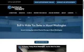 FX Physical Therapy - Mount Washington website