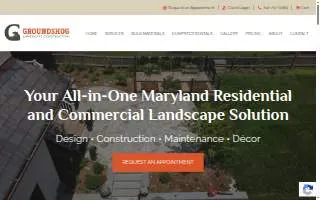 Groundshog Landscaping of Baltimore website