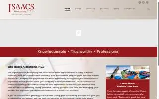 Isaacs Accounting, P.C. of Baltimore website
