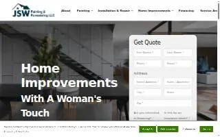JSW Painting & Remodeling of Baltimore website