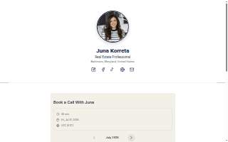 Juna Korreta, Realtor