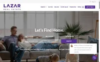 Lazar Real Estate website