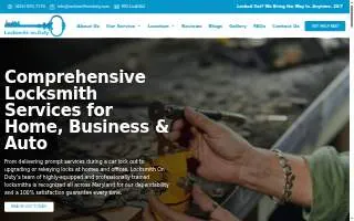 Locksmith On Duty of Baltimore website