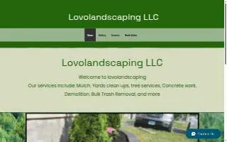 Lovolandscaping LLC website