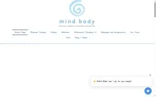 Mind Body Physical Therapy & Wellness website