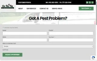 On The Fly Pest Solutions of Baltimore website