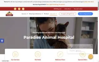 Paradise Animal Hospital of Baltimore website