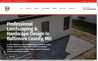 PTG Landscape & Hardscape of Baltimore website