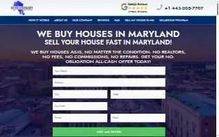 Revolutionary Home Buyers website