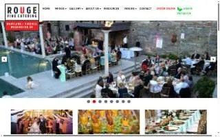 Rouge Fine Catering of Baltimore website