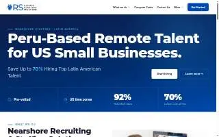 RS Global Staffing Services of Baltimore website