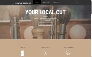 Signal Barbershop website