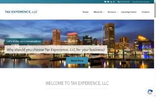 Tax Experience LLC of Baltimore website