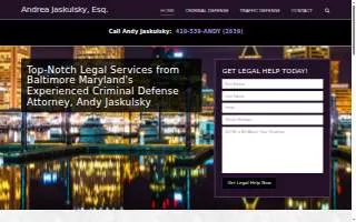 The Law Firm of Andy Jaskulsky website