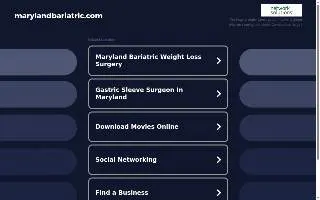 The Maryland Bariatric Center at Mercy website