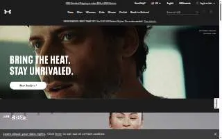 Under Armour Performance Center website