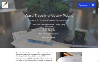 Ward Traveling Notary Public of Baltimore website