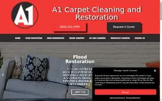 A-1 Carpet Cleaning & Restoration of Bel Air website