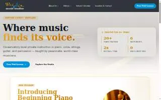 Bel Air Music Studios website