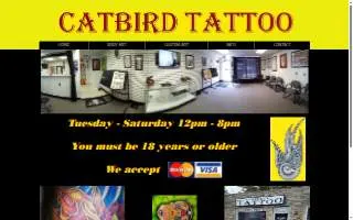 Catbird Tattoo website
