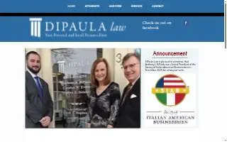DiPaula law website