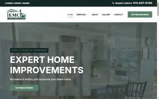 EMC Home Improvements website
