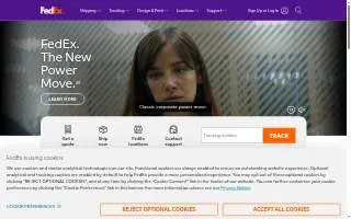 FedEx ShipSite of Bel Air website
