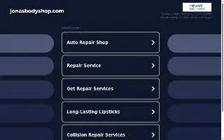 Jones Body Shop & Collision Center website