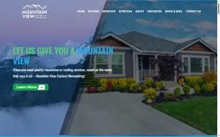 Mountain View Custom Remodeling website