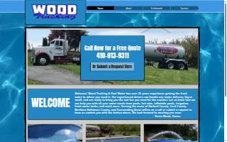 Wood Trucking Pool Water