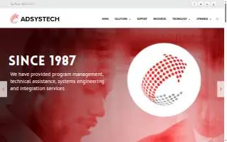 Adsystech Inc website