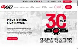 ATI Physical Therapy of Beltsville website