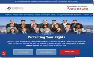 ChasenBoscolo Injury Lawyers website