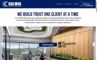 Kalmia Construction of Beltsville website
