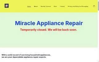 Miracle Appliance Repair of Beltsville website