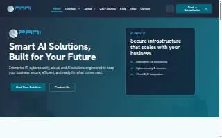 Pani Computer Solutions of Beltsville website