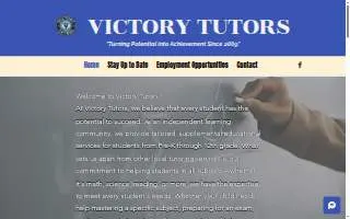 Victory Tutors of Beltsville website