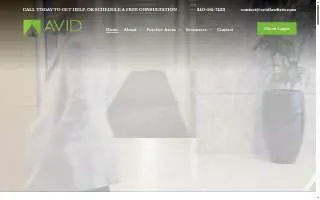 Avid Law Firm, LLC of Bethesda website