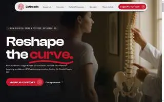 Bethesda Scoliosis & Posture website