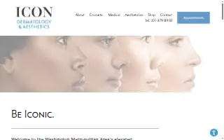 ICON Dermatology and Aesthetics of Bethesda website