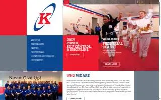 Kicks Karate - Bethesda Old Georgetown website