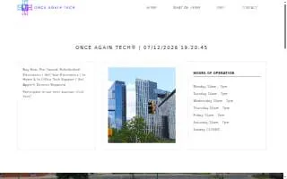 Once Again Tech of Bethesda website