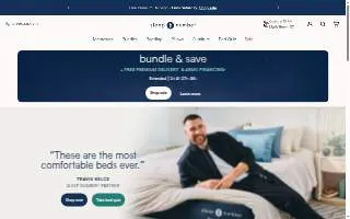 Sleep Number of Bethesda website