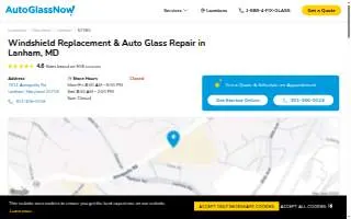 Auto Glass Now of Bowie website
