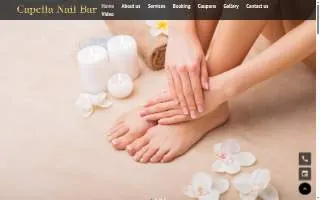 Capella Nail Bar website