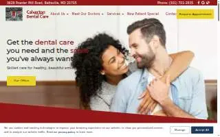 Calverton Dental Care website