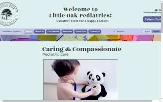 Little Oak Pediatrics of Calverton website