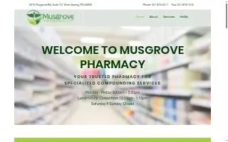 Musgrove Pharmacy website