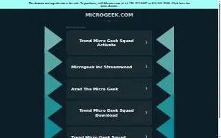 The Micro Geek of Calverton website